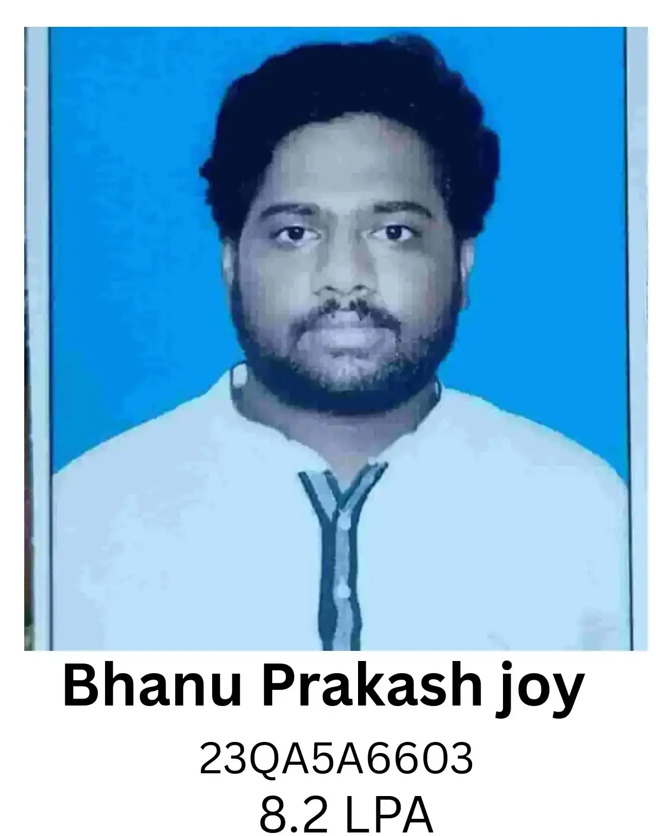 Bhanu Prakash Joy placed at IT NOVA | BGTI