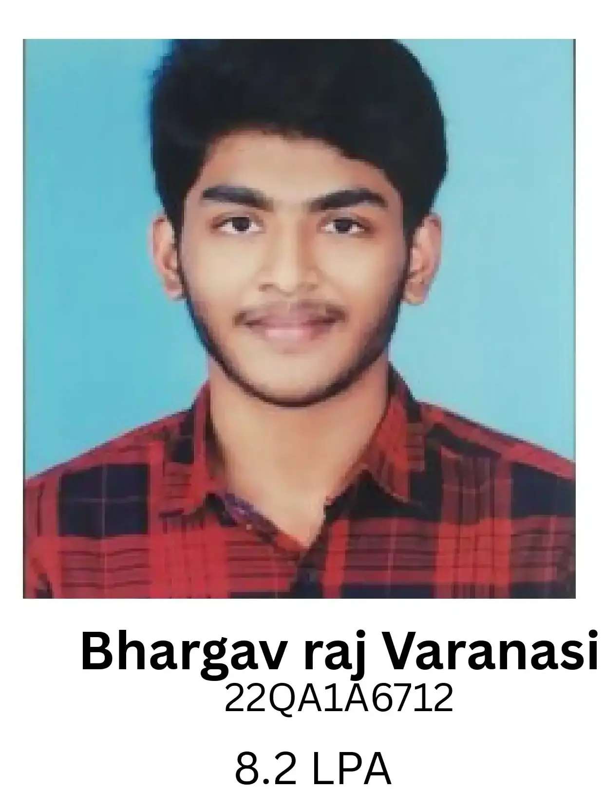 Bhargav Raj Varanasi placed at IT NOVA | BGTI