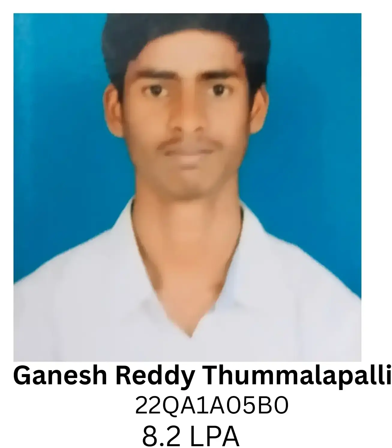 Ganesh Reddy Thummalapalli 22qa1a05b0 placed at IT NOVA | BGTI