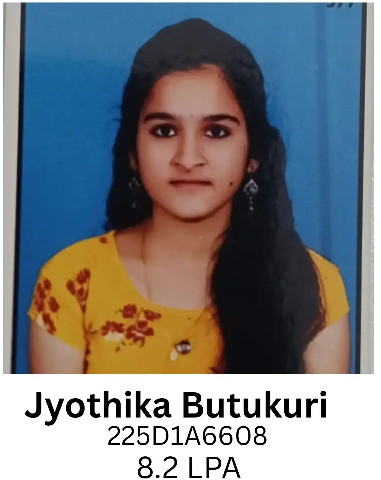 Jyothika Butukuri placed at IT NOVA | BGTI