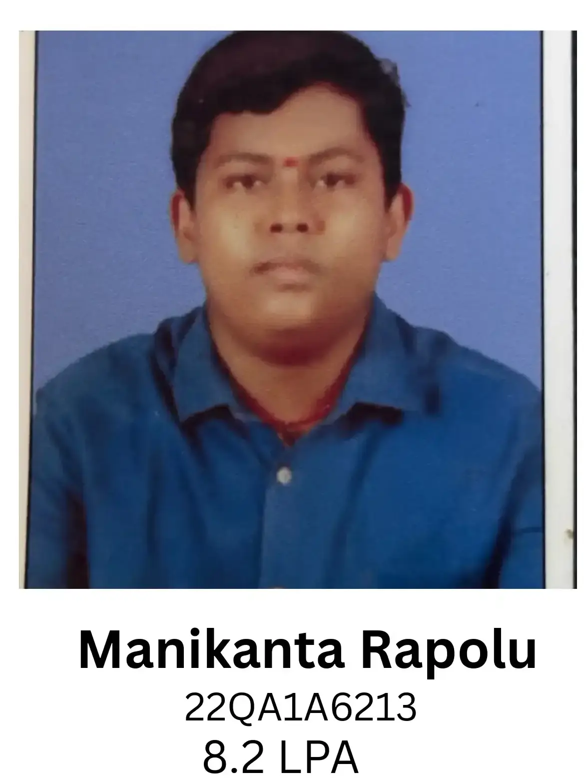 Manikanta Rapolu placed at IT NOVA | BGTI