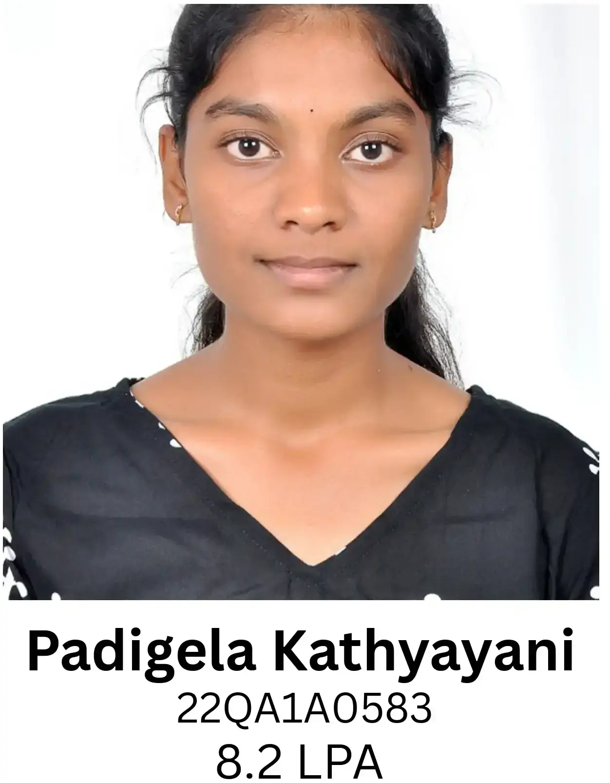 Padigela Kathyayani placed at IT NOVA | BGTI