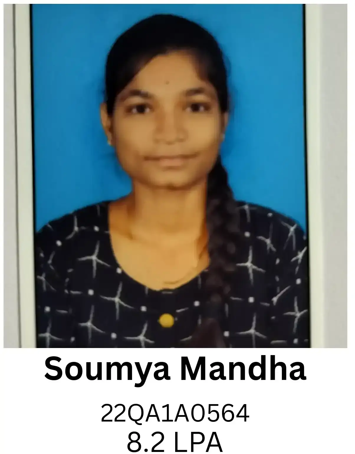 Soumya Mandha placed at IT NOVA | BGTI