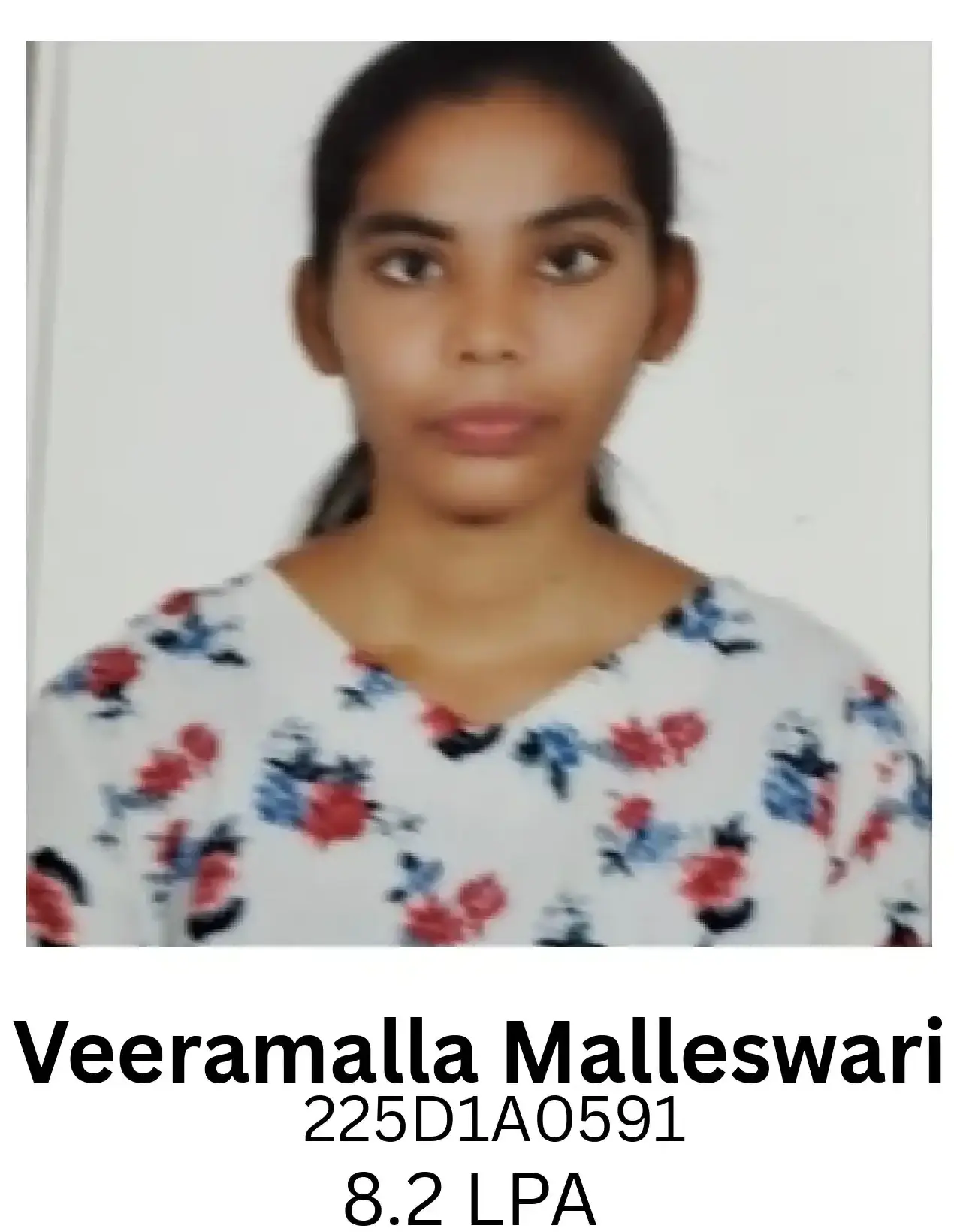 Veeramalla Malleswari placed at IT NOVA | BGTI