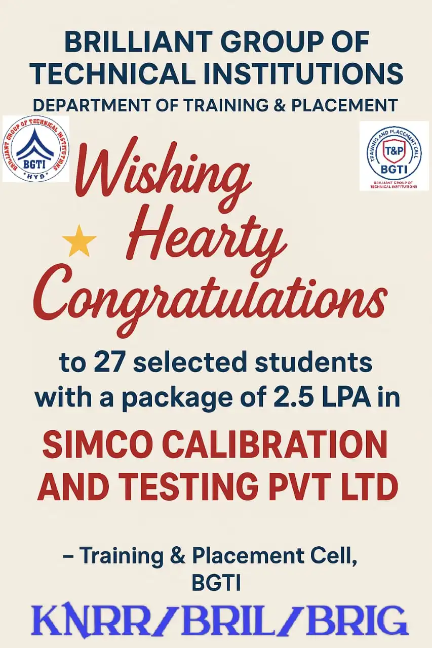 27 Students Placed - SIMCO | BGTI