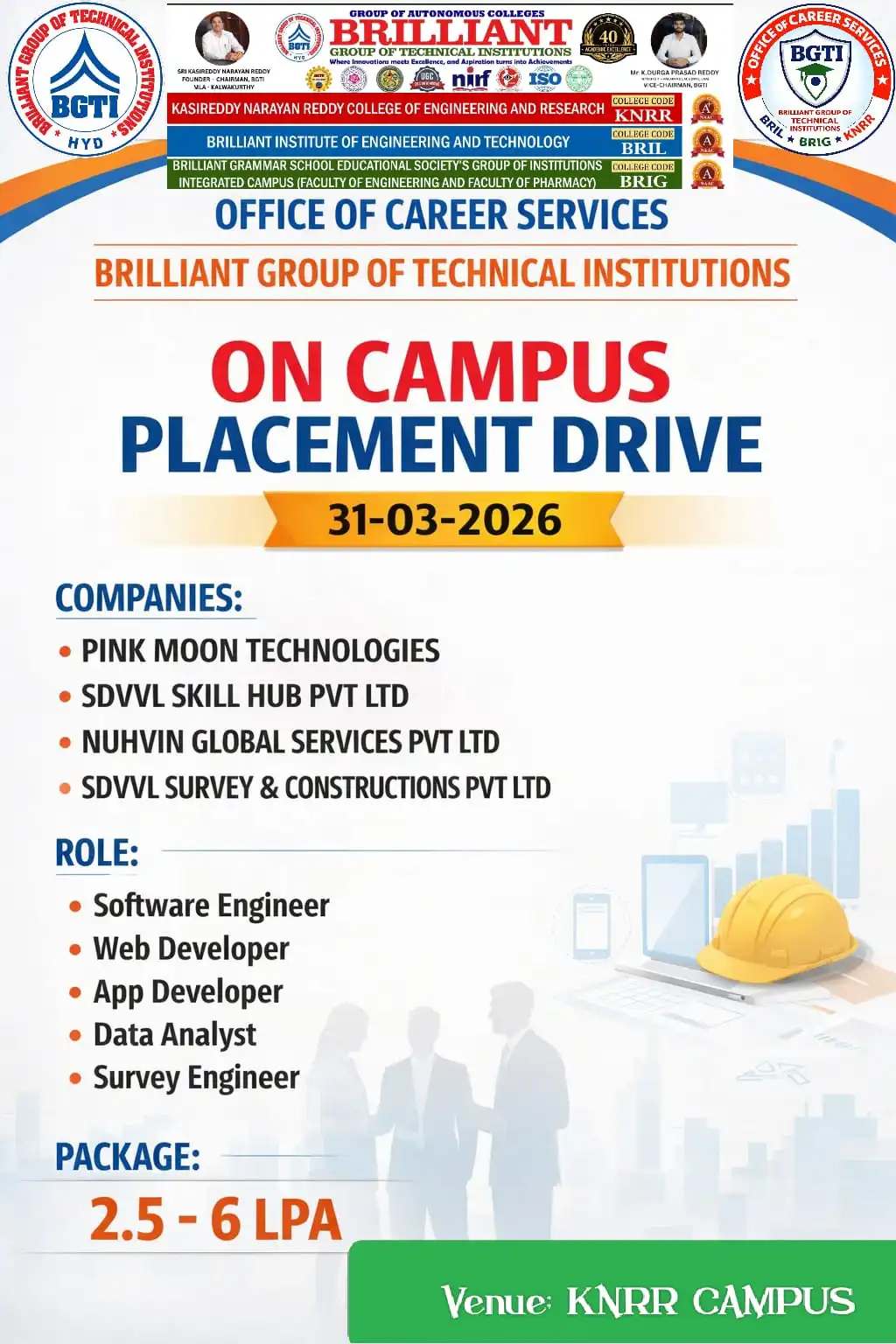 SVDDL, PINK MOON, NUHVIN Drive - CAMPUS DRIVE | BGTI