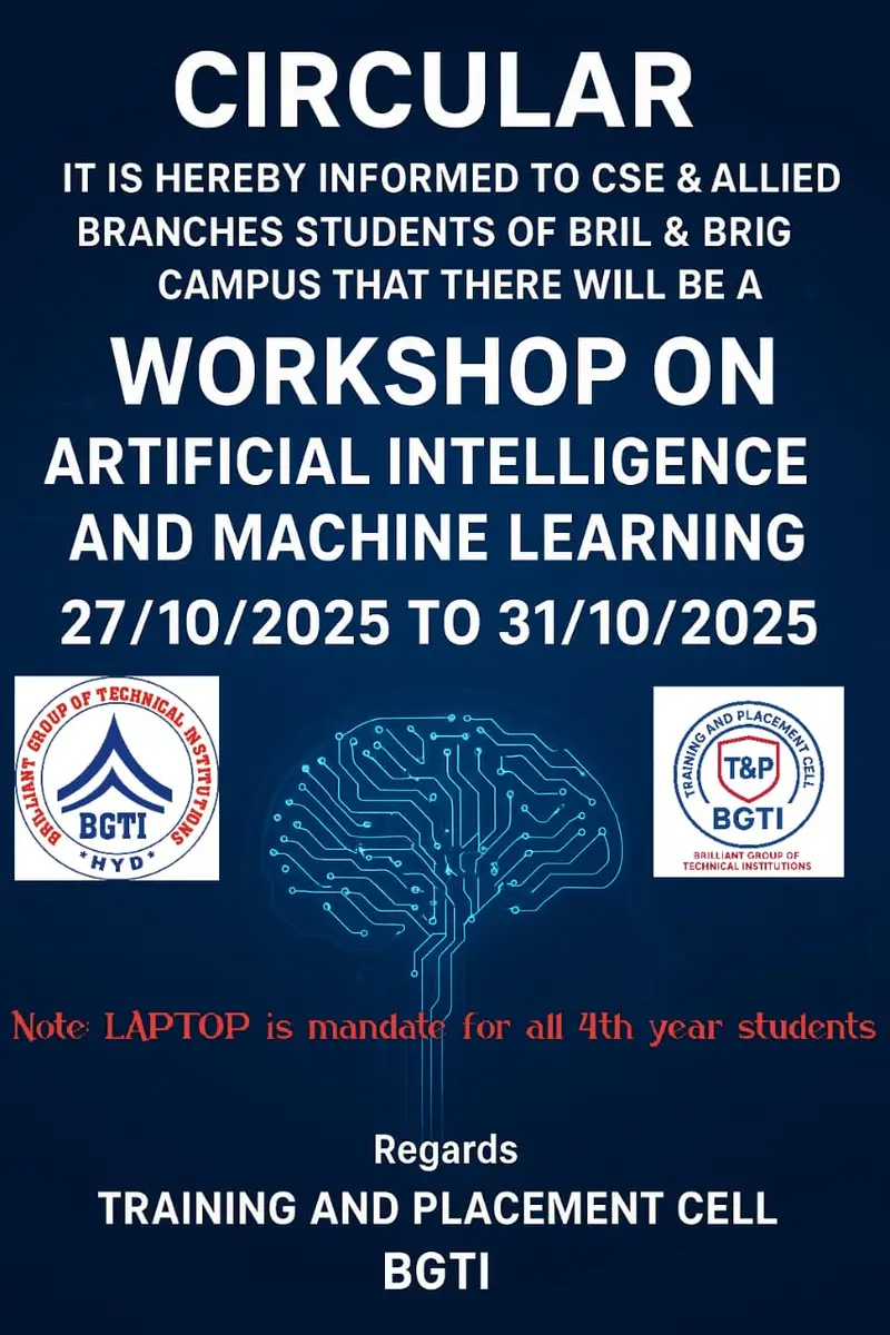 AIML 4 Days Workshop | BGTI