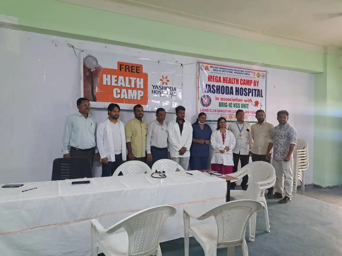 MEGA HEALTH CAMP - YASHODA HOSPITAL - BRIG NSS UNIT - 2