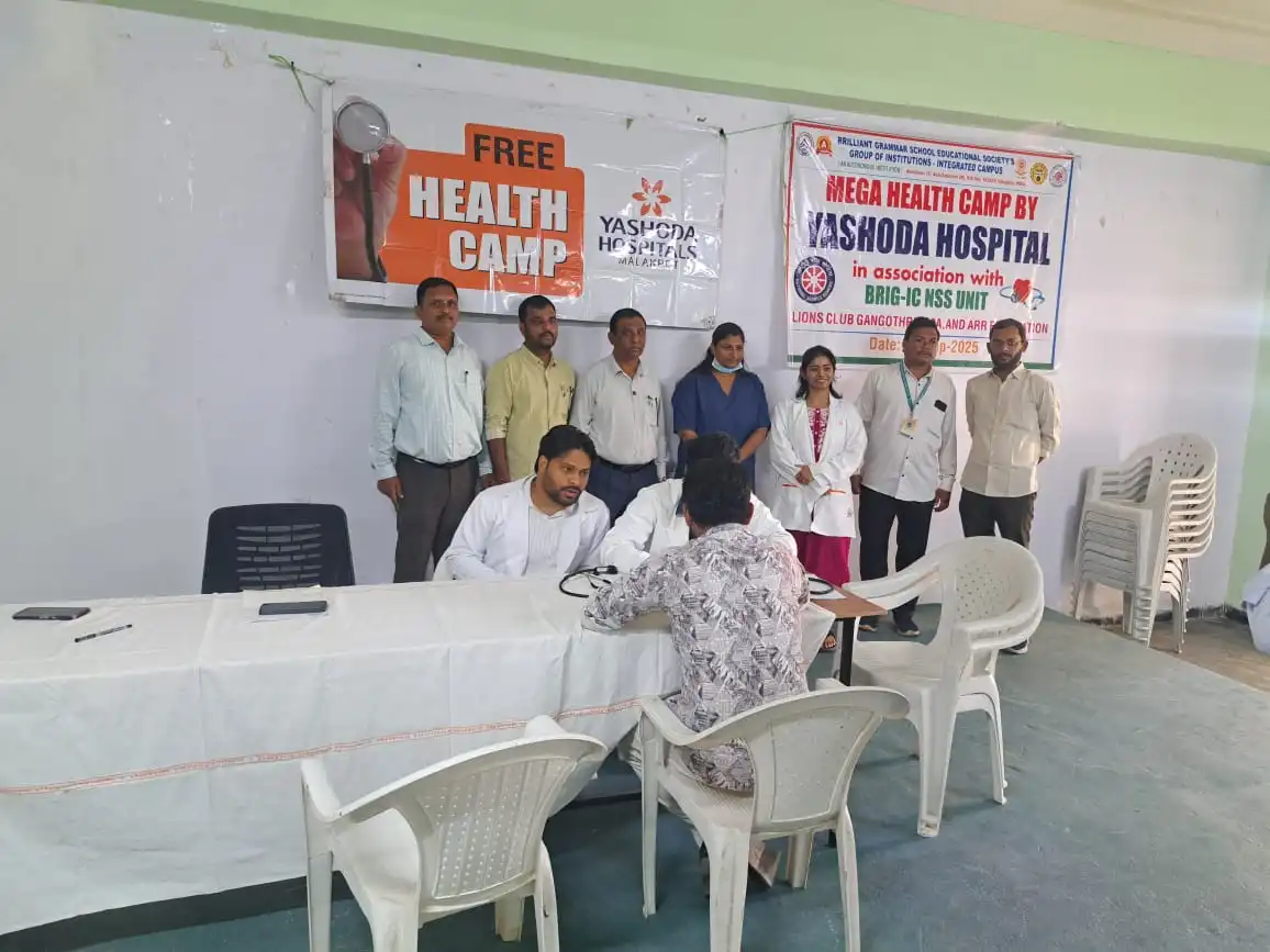 MEGA HEALTH CAMP - YASHODA HOSPITAL - BRIG NSS UNIT - 6