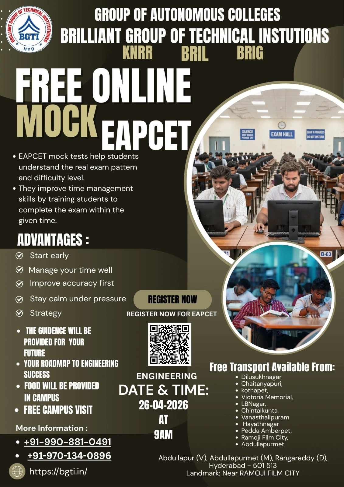 EAPCET Mock Test 2026